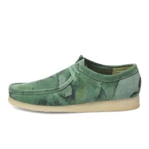 Clark Original Walabee Green Camo Suede Size 7.5